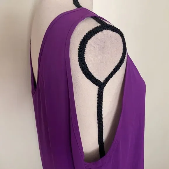 NWT Helmut Lang Purple Jersey Faint Tank Top Sz M - Picture 8 of 10